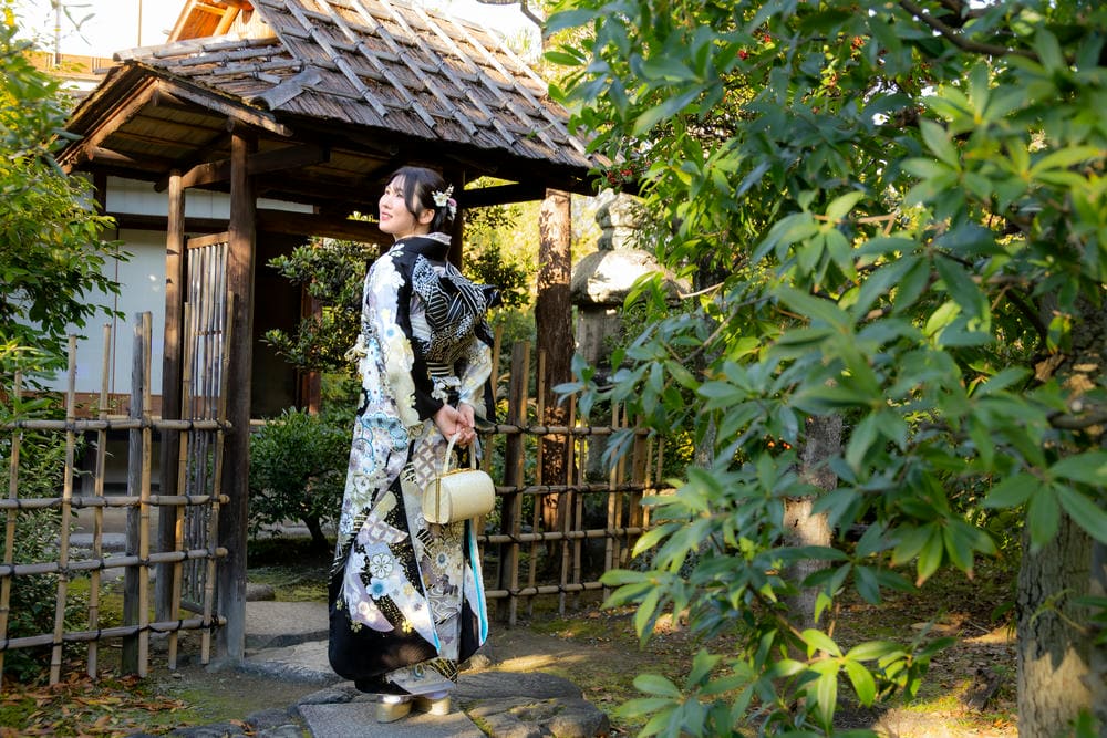 成人式前撮り京都ロケーション渉成園撮影