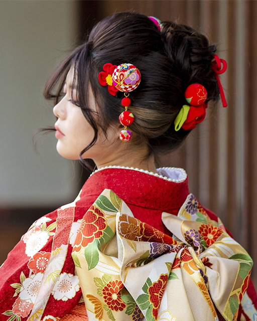 日本髪風ヘアセット