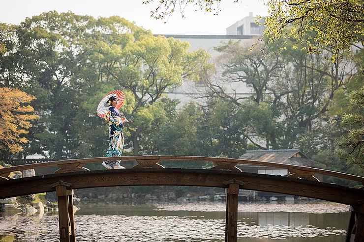 満開の桜の成人式前撮りプラン