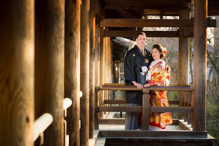 京都・東福寺で結婚式前撮り