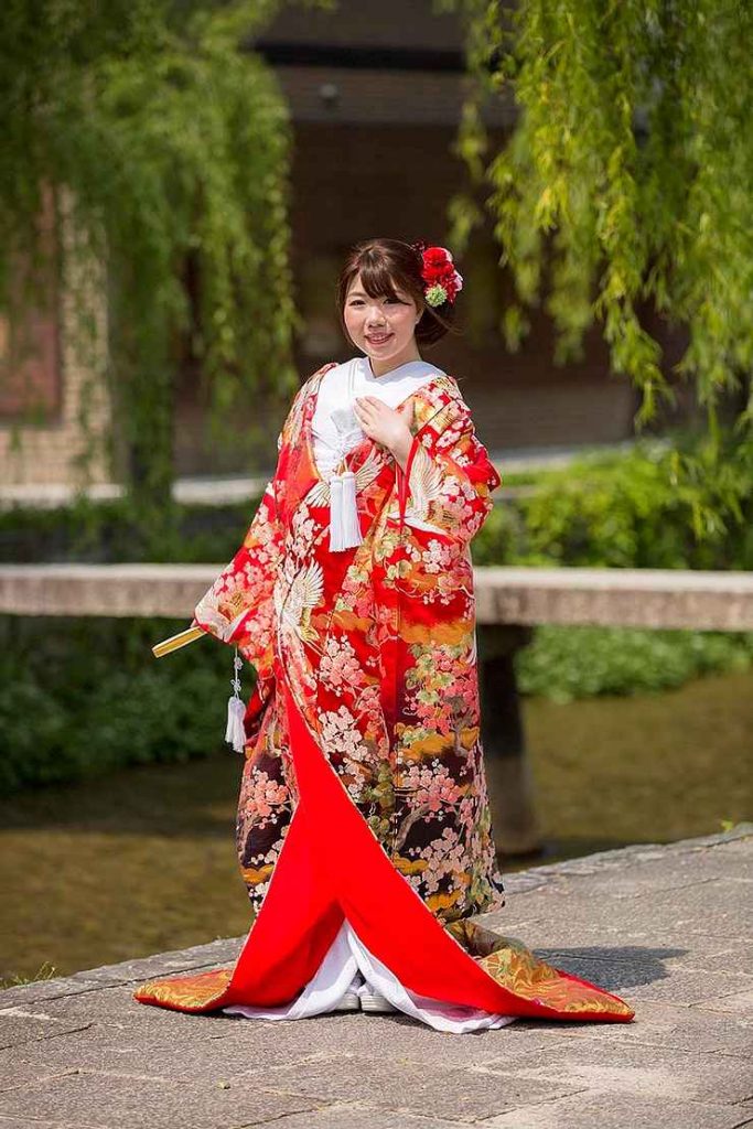 京都、祇園で婚礼前撮り