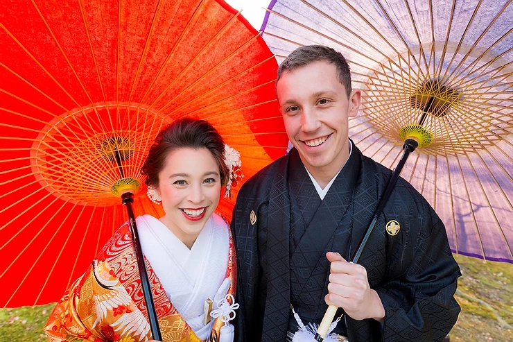 京都・東福寺で結婚式前撮り