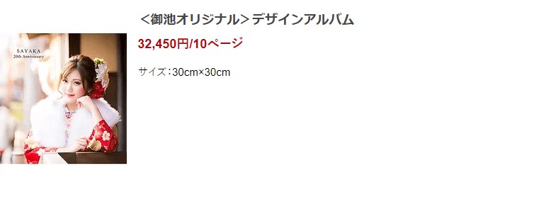 「京都着物レンタル夢館 フォトスタジオ」成人式前撮りプラン オプション 京町家デザインアルバム