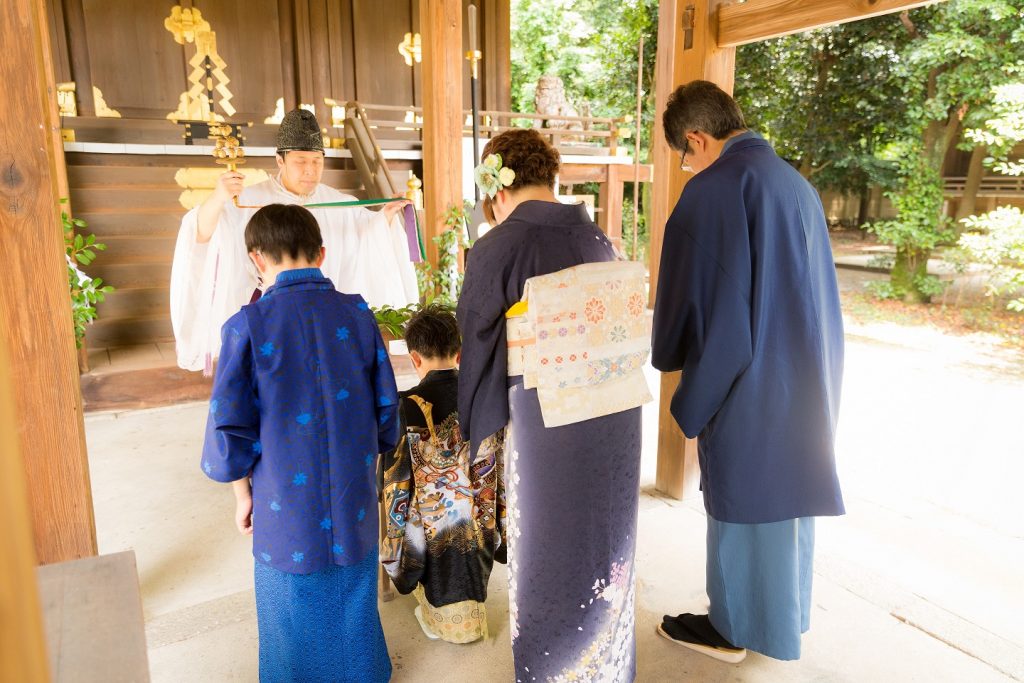 七五三ロケーション撮影祈禱姿