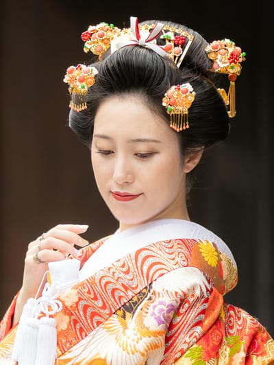 日本髪風ヘアセット